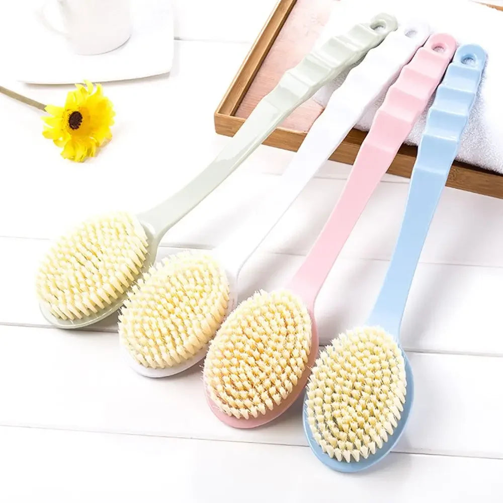 Long Handle Bath Brush Exfoliating Back Massage Shower SPA Foam